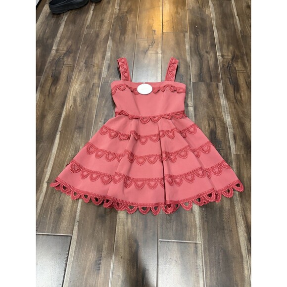 TALULAH Dresses & Skirts - La Maison Talulah - Glossed Mini  Dress sz 2 Lipstick Color